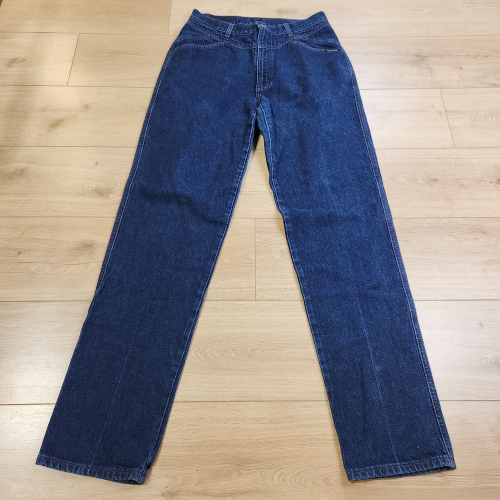 Vintage Rockies Jeans Womens 33/15 Tall Bareback Blue High Rise Western Denim